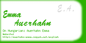 emma auerhahn business card